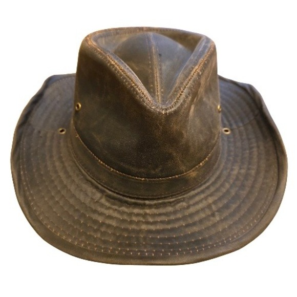 Dormant Pacific Co Indiana Jones Hat Dark Brown Med Retro Outback Safari 80s 90s - Picture 2 of 16